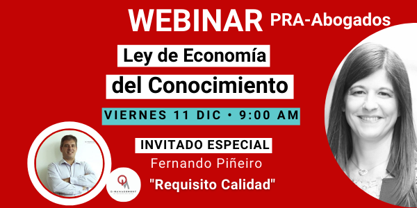 Webinar Ley de Economía del Conocimiento de PRA-Abogados Qmamericas Qmanagement